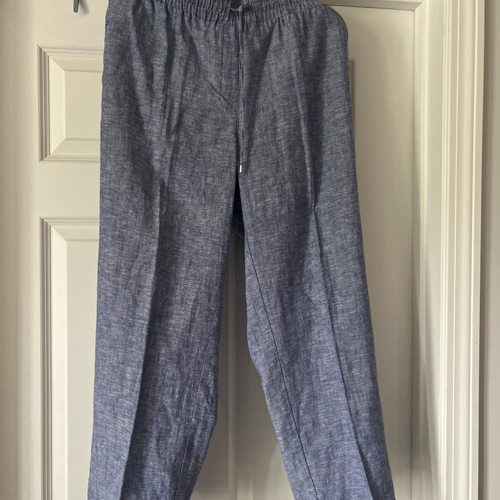 Jones New York Blue Cropped Pants